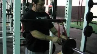 EricCressey.com: Reverse Band Bench Press Set-up