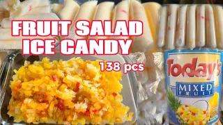 FRUIT SALAD ICE CANDY||soft and creamy|| pangnegosyo.