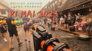 Pi Mai (Lao New Year) 2023 in Luang Prabang Driving Tour #PiMai #LaoNewYear #LuangPrabang