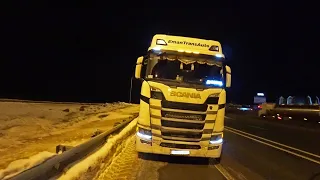 Scania S500 в Емане / Везу макарошки на Германию