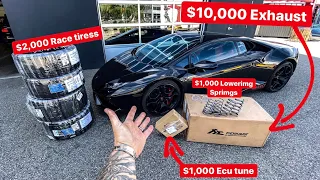 SECRETLY MODIFYING MY BEST FRIENDS LAMBORGHINI! *$14,000 IN MODS!*