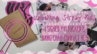 Unboxing Stray Kids | Maxident Signed Photocard, Bang Chan Maxident Compact Ver & Event Merch