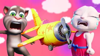 Talking Tom | El Avión Averiado de Ángela | Super Toons TV Dibujos Animados en Español