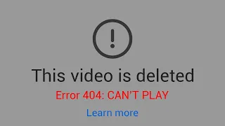 This video is deleted