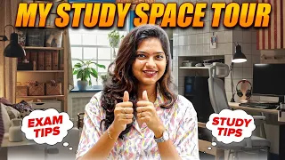 Welcome To My Work / Study Space Tour 🩵📒|| 10th,11th & 12th Study Tips & Motivation || #sneholic