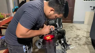 Yamaha wr 155r Tail tidy DIY install