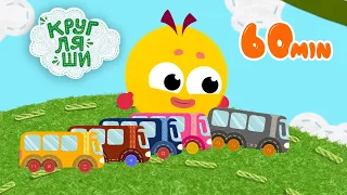 Мультфильмы и песенки для детей👶Автобус 🚌БОЛЬШОЙ СБОРНИК🚌Кругляши