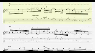 Guitar tab for Desert Rose by Eric Johnson (first solo)