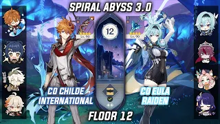 C0 Childe International & C0 Eula Raiden - Spiral Abyss 3.0 Floor 12 [Genshin Impact]