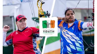 Hallie Boulton v Avneet Kaur – compound U21 women bronze | Limerick 2023 World Archery Youth Champs