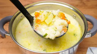 Thanks to this cauliflower soup I lost 10 kg in a month! Vegetable soup without meat.