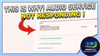 Fix Audio Service Not Responding (Windows 10/11)