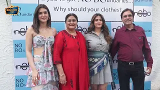 Kriti Sanon With Family At Nupur Sanon Launch Of Her Fashion Label No Boundaries