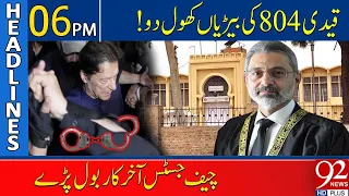 Chief Justice Big Announcement | 92 News Headlines 6 PM | 25 April 2024