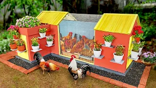 Modern chicken coop idea-raise chickens and decorate garden together