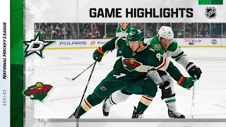 Stars @ Wild 11/18/21 | NHL Highlights