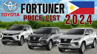 Toyota Fortuner Price and Specifications 2024