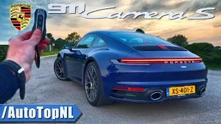 Porsche 911 992 Carrera S REVIEW POV Test Drive on AUTOBAHN & ROAD by AutoTopNL