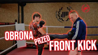 Obrona przed front kick! - Siwy Trener