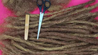 DETAILED temporary dreadlocks tutorial #instantdreadlocks#synthetichair#dreadlocks