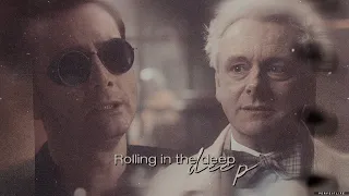 aziraphale & crowley / rolling in the deep