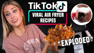 I Tried Making VIRAL AIR FRYER RECIPES I Found on TIK TOK!!