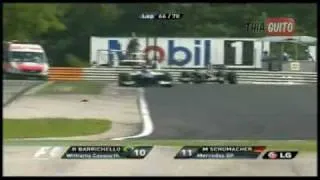 F1 - Ultrapassagem de Rubinho em Schumacher no GP da Hungria 2010