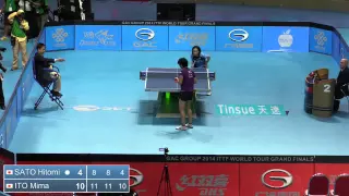 2014 Grand Finals U21 WS SATO Hitomi JPN vs ITO Mima JPN