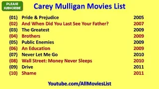 Carey Mulligan Movies List