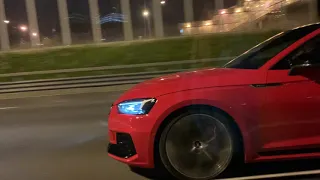 Audi A6 C6 3.0TFSI Eurocode Stage 3 500hp vs AUDI RS5 450HP 2020 70-250km/h