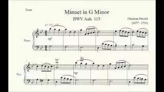 Minuet in G Minor (BWV Anh. 115) - Christian Petzold - Piano Repertoire 3