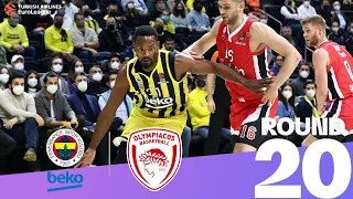 Fener hits 15 threes, runs past Olympiacos! | Round 20, Highlights | Turkish Airlines EuroLeague