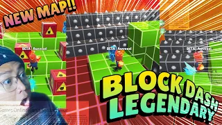 UPDATE 0.48.1 BETA! MAP BARU BLOCK DASH LEGENDARY! RINTANGANNYA BRUT*L BANGET!! - Stumble Guys