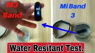 MI band 3 and M3 Band Water Resistant Test🌊🌊||🌊🌊Does Both Band Water Resistant.