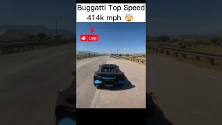 Buggati 414 Km/h Top End Speed 😤😤 #1 #shorts #shorts  #buggati #shortsfeed #fh5  @RealBadGrandpa ​