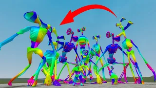 All Siren Head Of Trevor Henderson Creatures But Everyone is RAINBOW In Garry's Mod