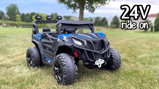 Powerful Ride-on! ANPABO 24V UTV with 4WD