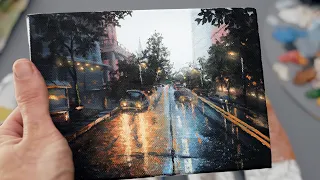 Painting A Wet and Reflective Rainy City Street - Painting with Ryan O'Rourke