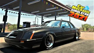 3,000hp!!! Fox Body Mustang! My NEW Favorite Mod in Car Mechanic Sim! Breaking my 1/4mi record!