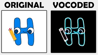 Original vs Vocoded to Gangsta's Paradise Spanish Alphabet Lore Comparison 4