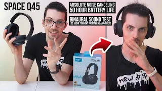 Anker soundcore Space Q45 Review (Binaural Sound Test & ANC Demo) #soundcore #SpaceQ45