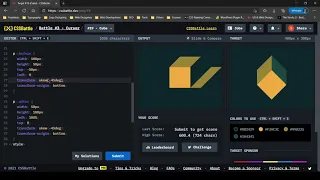CSS Battle Target #19 | Cube | All cssbattle.dev solutions