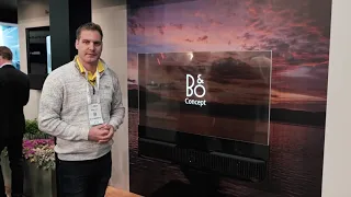 Bang & Olufsen Transparent OLED display at ISE 2024