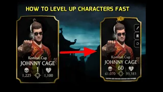 MK:Mobile  How To Level Up Characters Cards Easily|Beginner Tutorials
