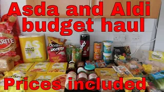 Budget Asda and Aldi grocery haul, September 2022