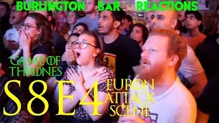 Game Of Thrones // Burlington Bar Reactions // S8E4 // Euron Attack Scene