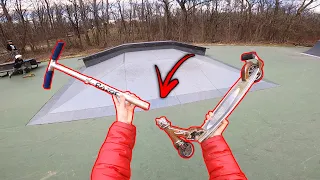 SNAPPING RANDOM KIDS SCOOTER AT SKATEPARK!