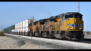 Desert Union Pacific Trains in Niland, CA