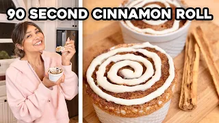 Cinnamon Rolls in 90 Seconds! Sugar Free, Low Carb and Keto Friendly Recipe