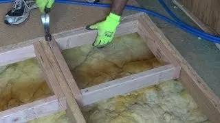 How to repair or replace a damaged section of subfloor.